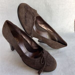 Markon Suede Heels Shoes Pumps Size 8.5